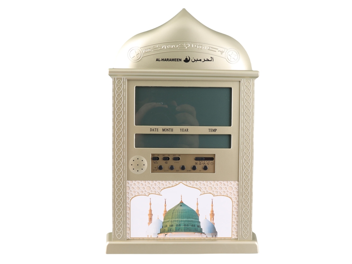 Reloj De Pared Digital Azan Mesquita Con Calendario, Despertador Y Diseño Multifuncional.