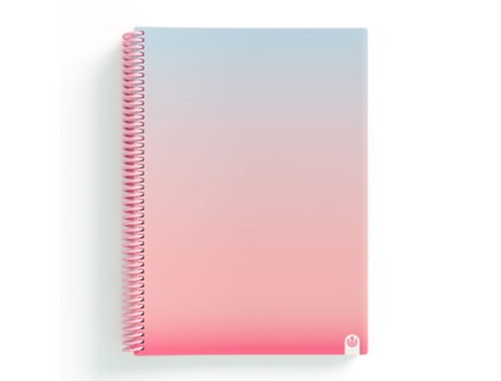 Cuaderno A4 Tapa PP Espiral CARCHIVO United 2024 Rayado Rosa 80Hj 90G 64411260