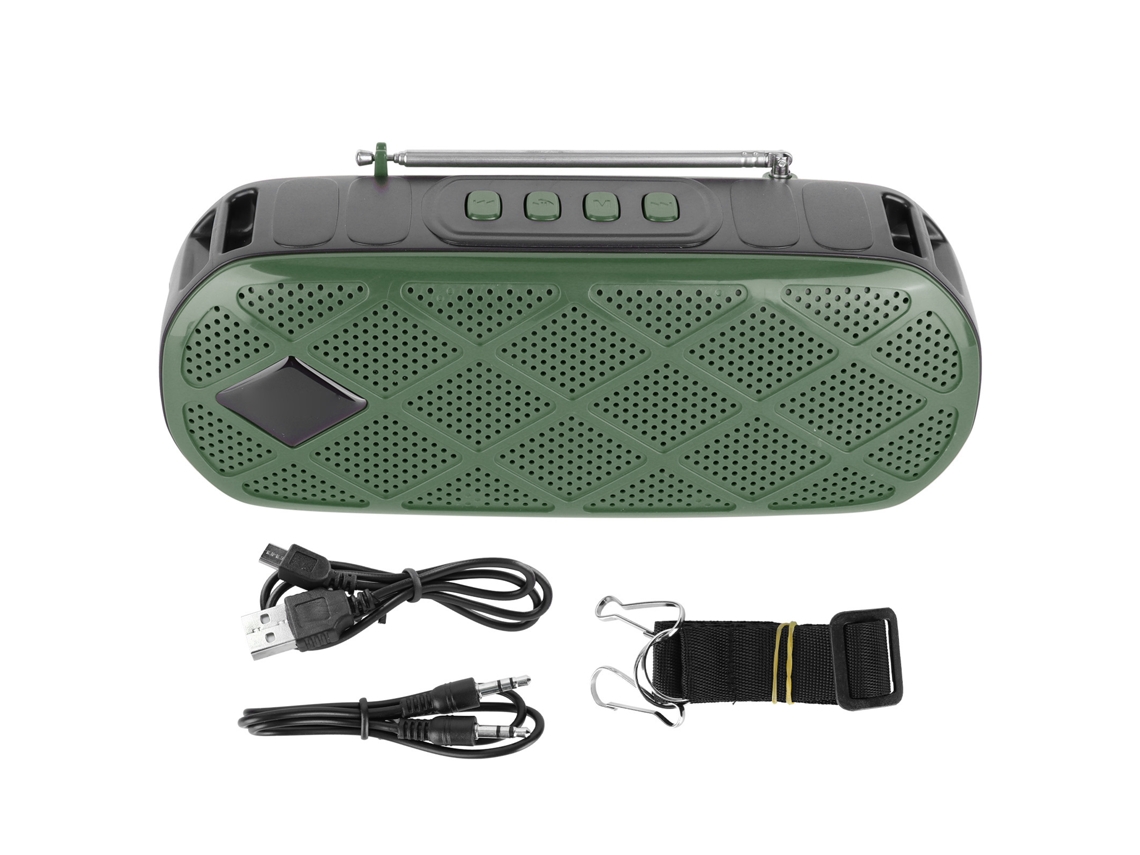 Altavoz Bluetooth (linterna y radio FM)