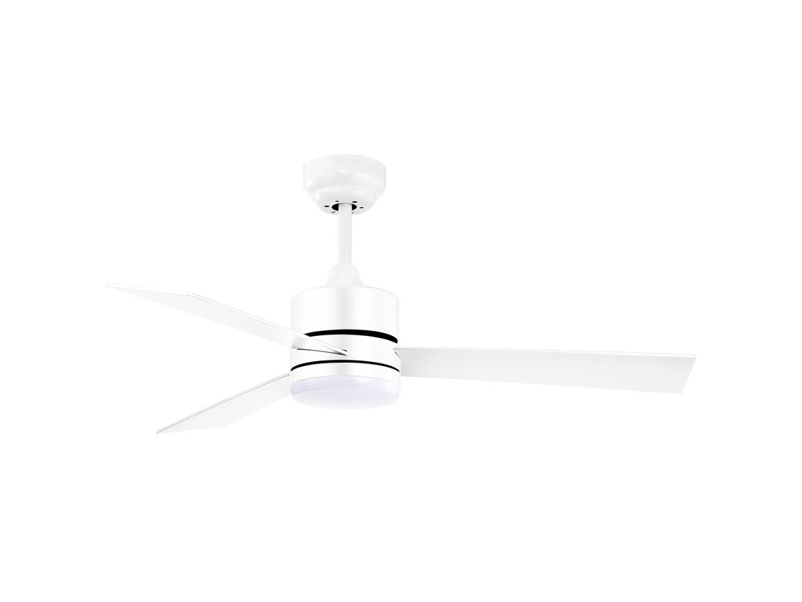 Ventilador DC KILIM blanco LED CCT regulable mando distancia INTERLUSA