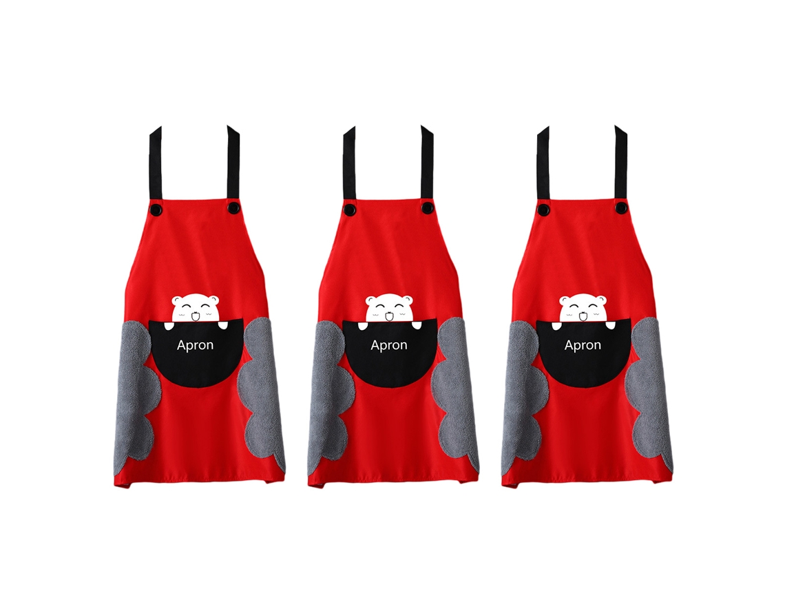 Delantales Impermeables En Pvc 3 Piezas Moda Unisex Delantal Sin Mangas Antiensuciamiento Para Cocina