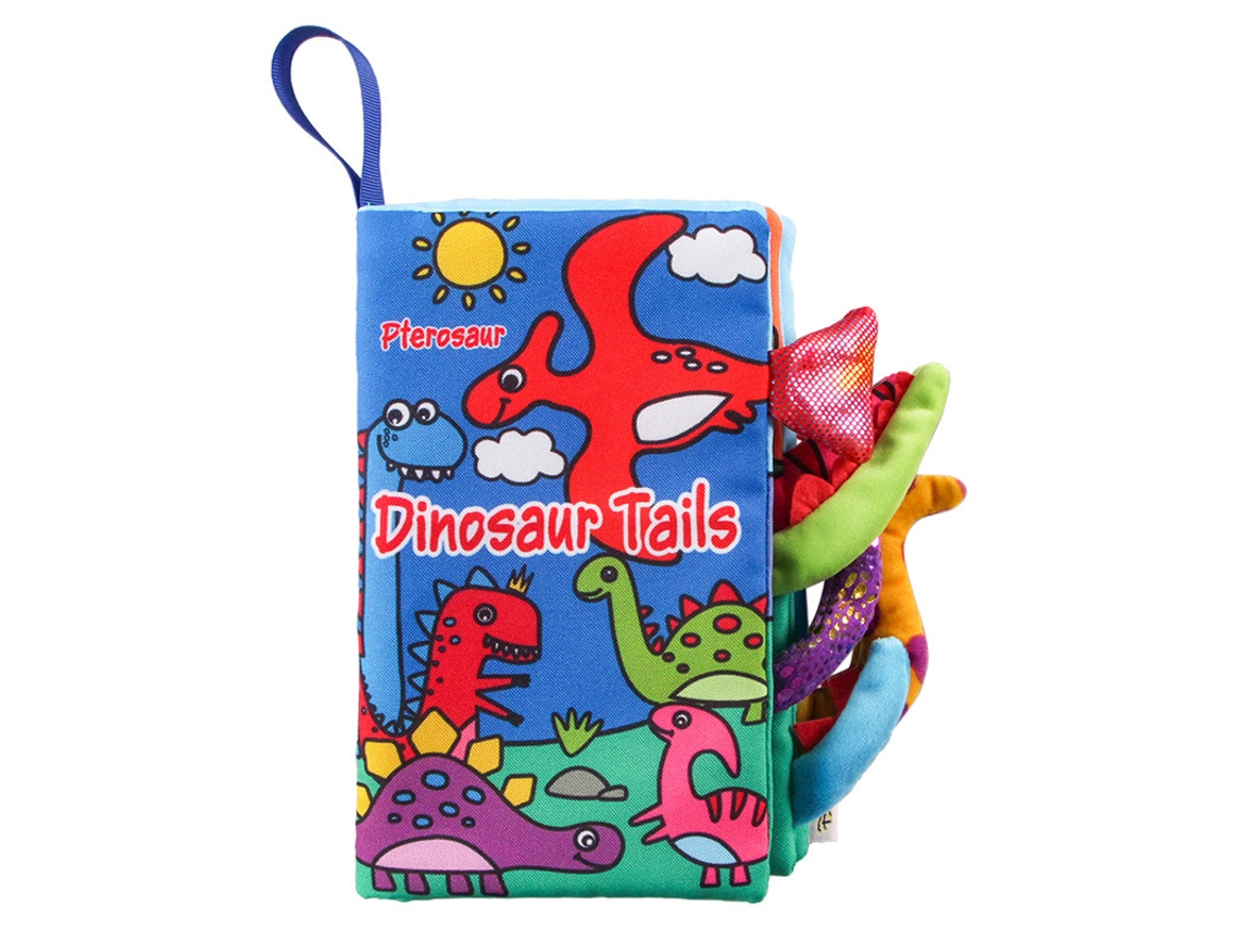 Libro De Tela Para Bebés | Juguete Educativo De Aprendizaje Temprano Con Forma De Cola De Animal (dinosaurio) Czhhmart