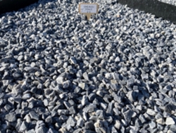 Piedra triturada azul grisácea oscura, bolsa de 20 kg / 6-12 mm