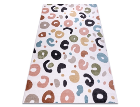 Alfombra Fun Spots Para Niños Lugares Crema (180 x 270 cm)