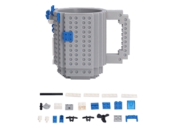Taza De Construcción Diy De 400 Ml Para Café, Juguete Creativo Para Niños Y Adultos, Gris.