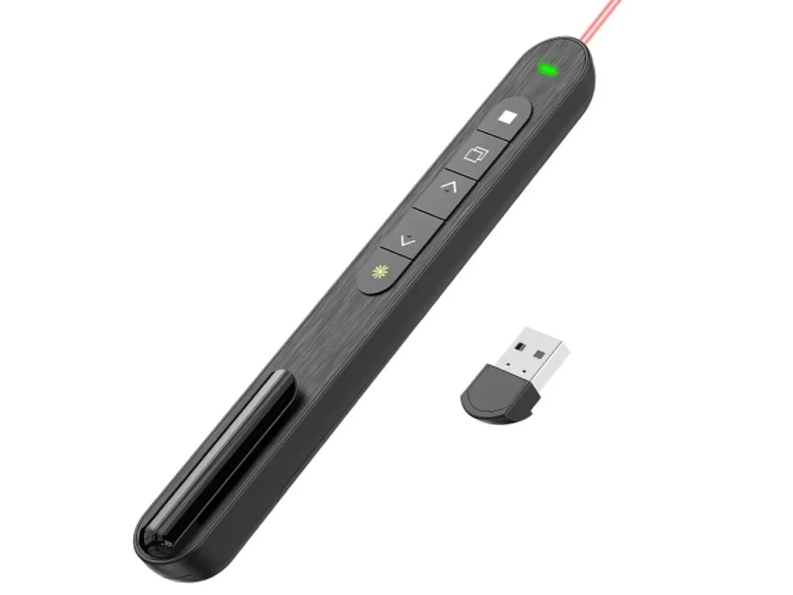 Presentador Inalámbrico Powerpoint Clicker Remoto Para Presentaciones Computadora Portátil Mac Gertiz
