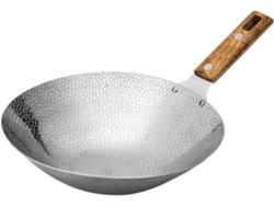 Té, Fácil De Limpiar, Para Cocina, Sartén Wok De Acero Inoxidable Para Estufa De Gas