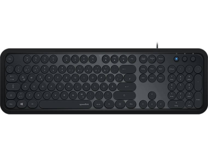 Teclado SPEEDLINK Circle (Con Cable - Layout Alemán - Teclado Numérico)