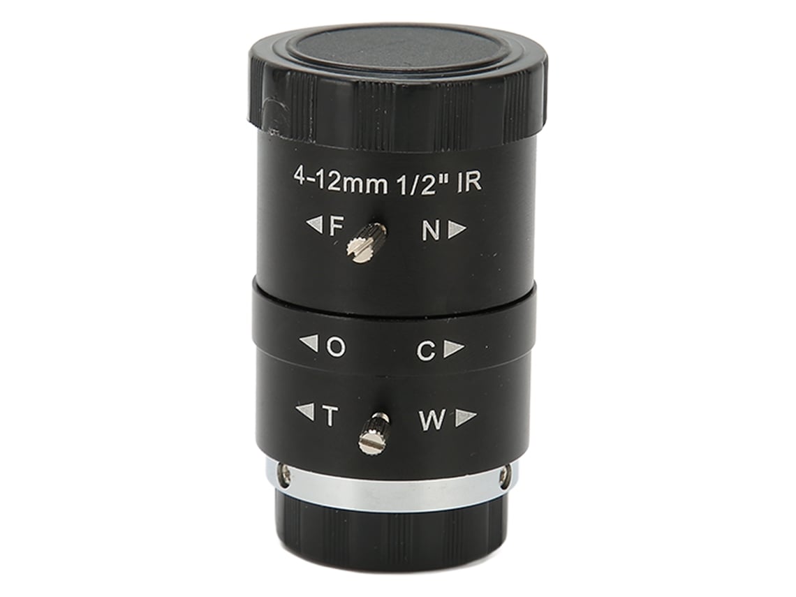 Objetivo Telefoto Industrial Hd Cs 4-12 Mm 1/2" Con Zoom Manual Para Fotógrafos