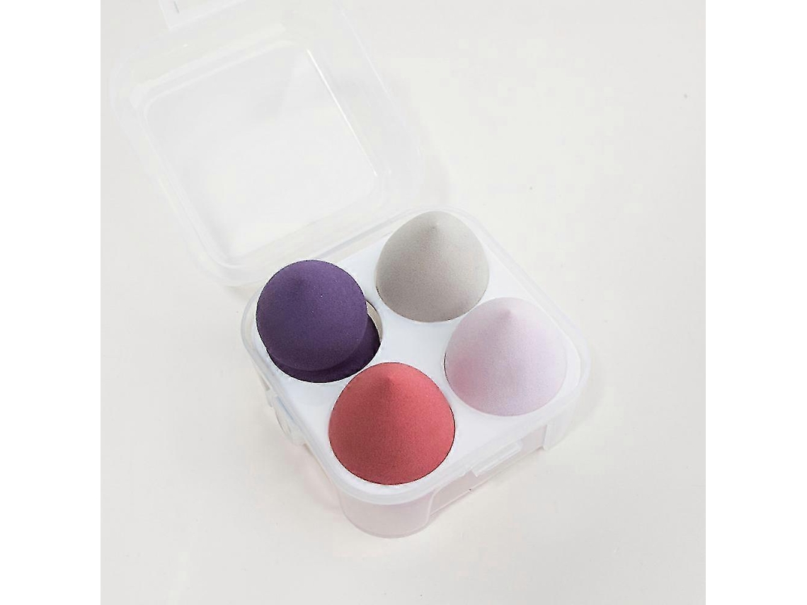 Juego de 4 esponjas de maquillaje de varias formas, para usar en seco y húmedo Everley891