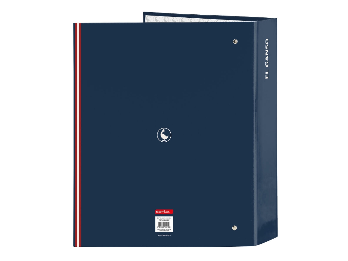 Carpeta de anillas EL GANSO Classic Azul marino A4 27 x 33 x 6 cm