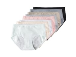 Calcinha Menstrual Feminina De Algodão Puro, 8 Peças, Proteção Pós-parto