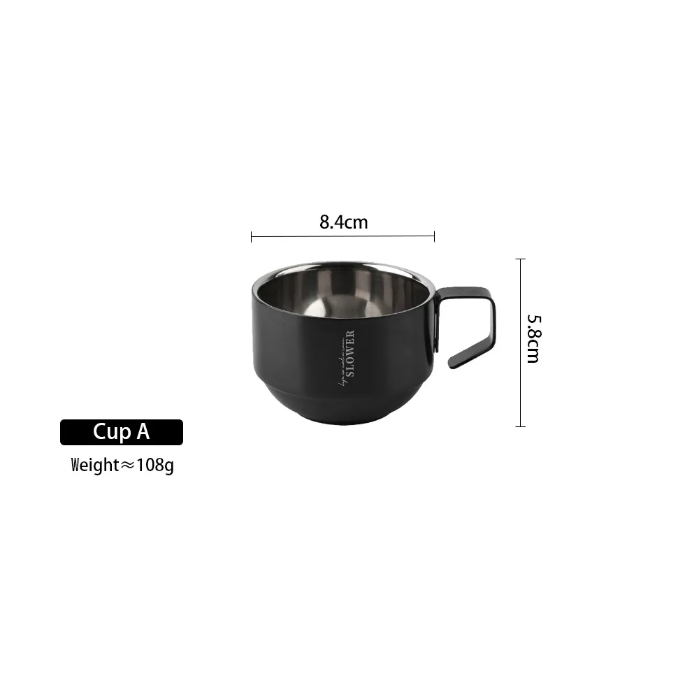 Taza De Café De Acero Inoxidable 304 De Doble Pared (200 Ml), Apta Para Café, Leche Y Té.