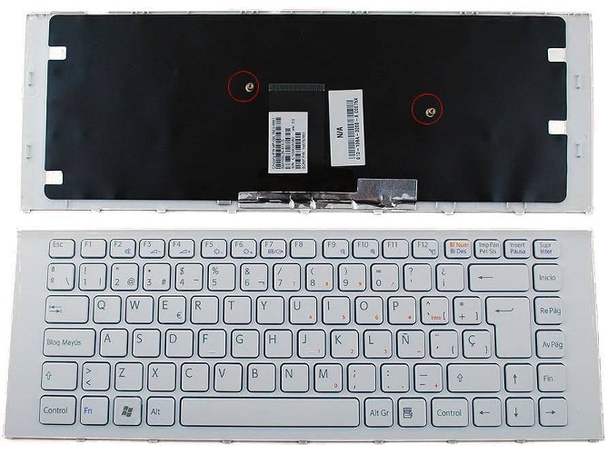 Teclado para Portátil Sony VPC-Ea Blanco