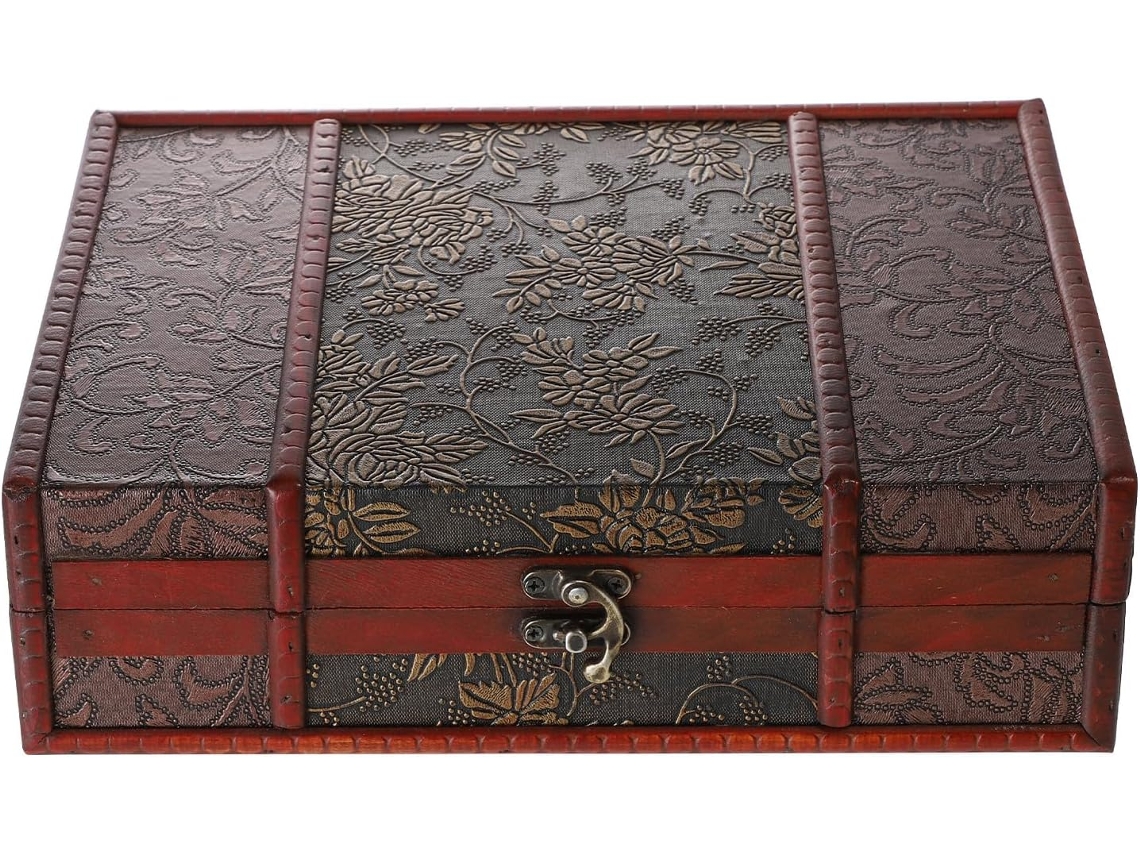 Almacenamiento Estilo Retro Decoración Única Hogar Ideal Joyas Documentos Diseño Clásico Multifuncional Caja