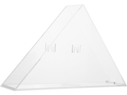 Contenedor Triangular Transparente De Acrílico Ounona Con Tapa Protectora Para Almacenamiento De Banderas Y Recuerdos