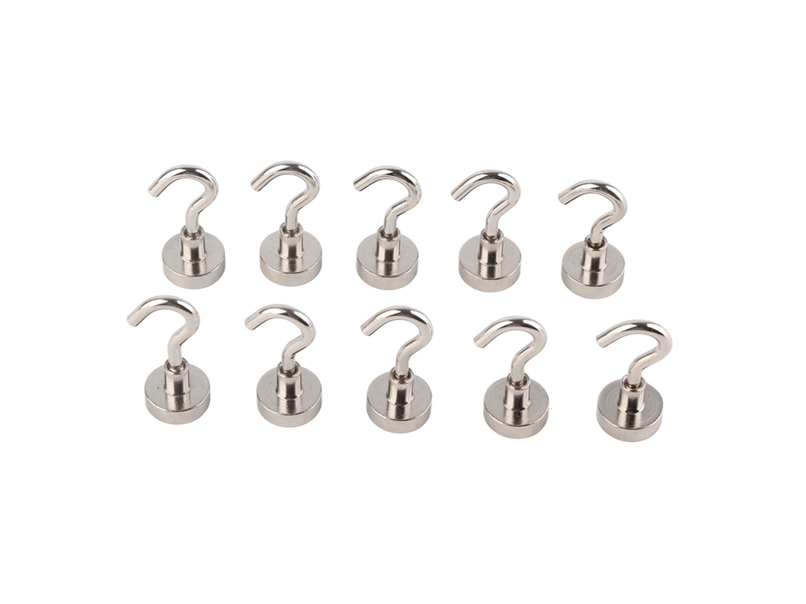 10pcs Ganchos Magnéticos Potentes 12lbs Carga Para Hogar Cocina Oficina