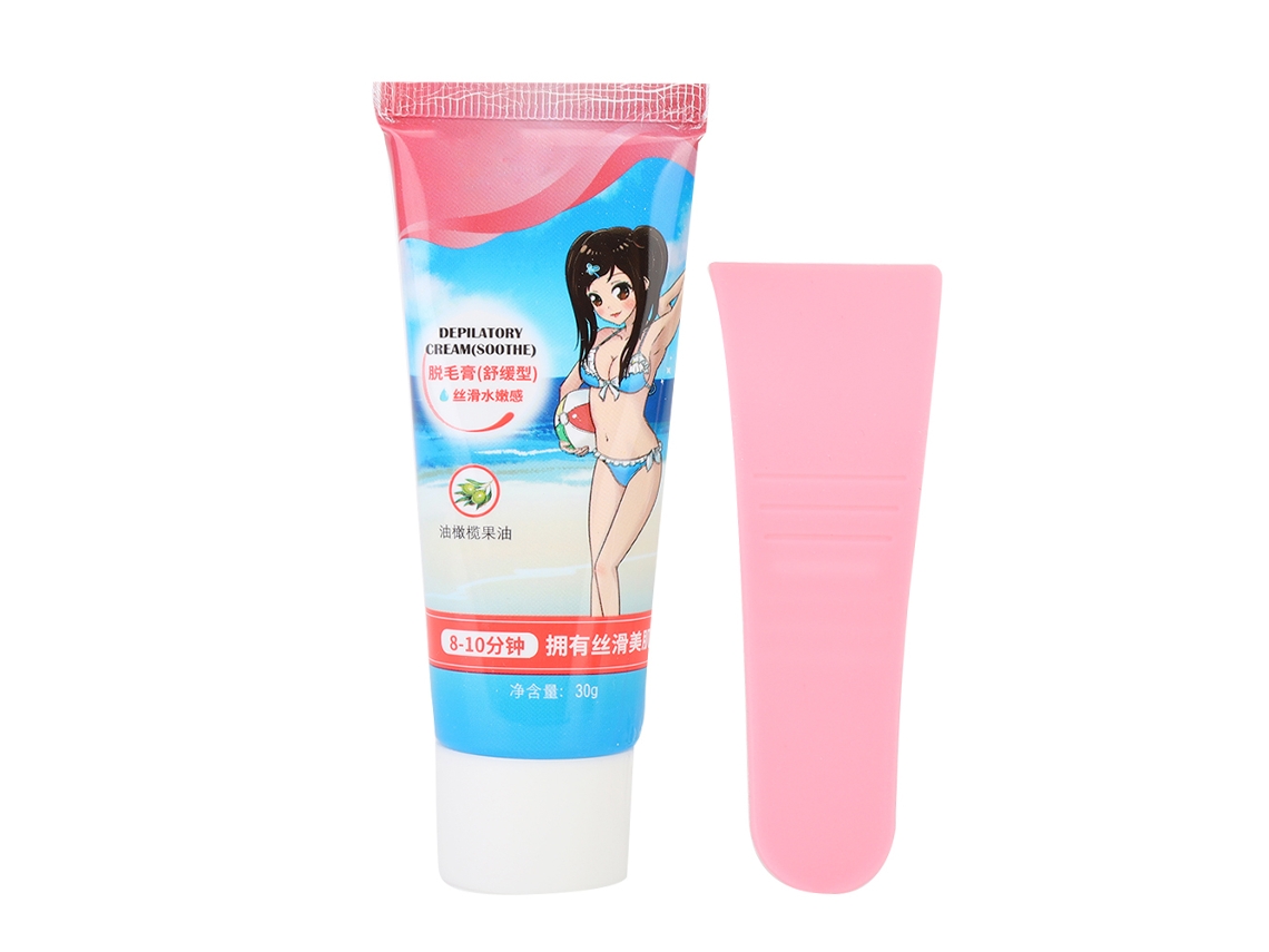Crema Depilatoria Suave Unisex Para Eliminación De Pelo Corporal 30g