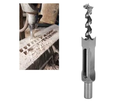 HURRISE Taladros para agujeros cuadrados de 22 mm Taladros para agujeros cuadrados para carpintería Herramientas de taladro para rodamientos de cin...