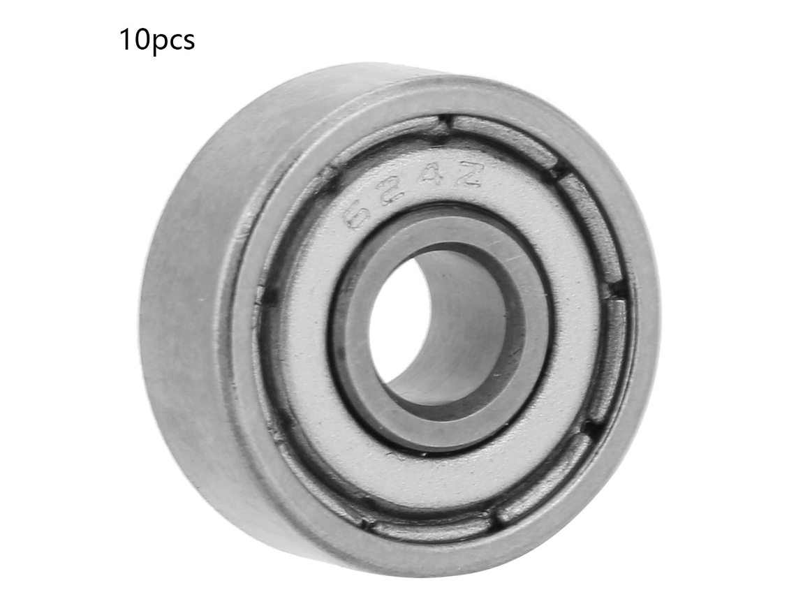 Rodamiento De Bolas Sellado, Doble Cara, Ranura Profunda, Acero, 10 Unidades, Diámetro Interior 3/4/5/6 Mm, Diámetro Exterior 10/13/16/19 Mm