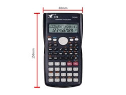 Calculadora Científica Ty-82ms, 240 Funciones, Pantalla Lcd De 2 Líneas, Portátil, Para Colegios Y Universidades.