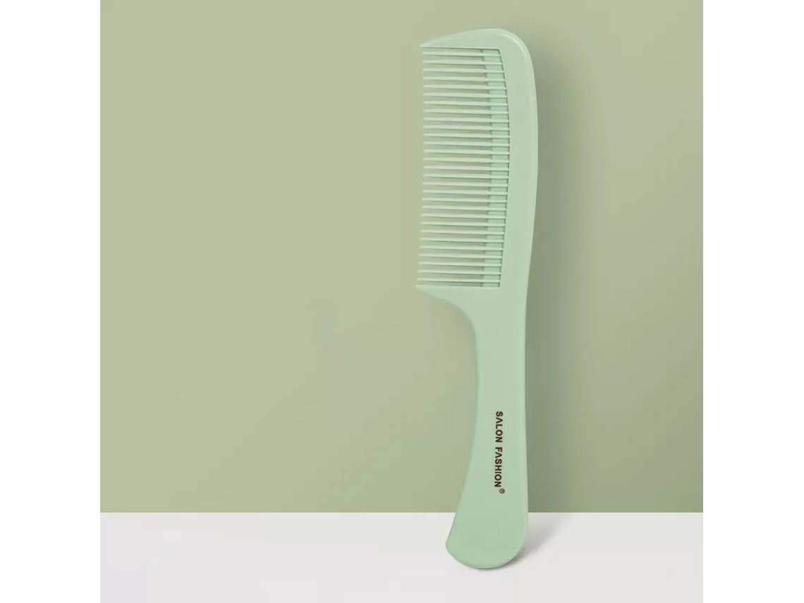 (estilo 5 Verde) Peine Plano De Plástico De Dientes Anchos De Mano Para Masajear El Cabello Y El Cuero Cabelludo