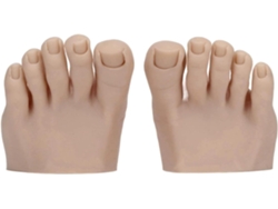 Modelo De Pie Artificial Con Diseño Semi-móvil Fabricado En Silicona Suave - Herramienta De Manicura Para Entrenamiento