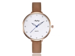 Elegante Reloj De Pulsera De Cuarzo Con Brazalete De Acero Inoxidable Para Mujeres Y Niñas (azul Claro)