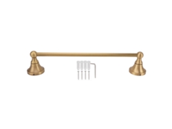 Toallero de cobre retro de estilo europeo para baño montado en la pared