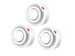 Detector de humo inteligente Tuya con wifi, alarma contra incendios y aplicación para el hogar, 1, 2 o 3 unidades