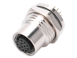 2026-conector De Metal Jack Socket De Panel 12 Pines Ip67 Impermeable M12‑f1‑s12 Para Soldadura