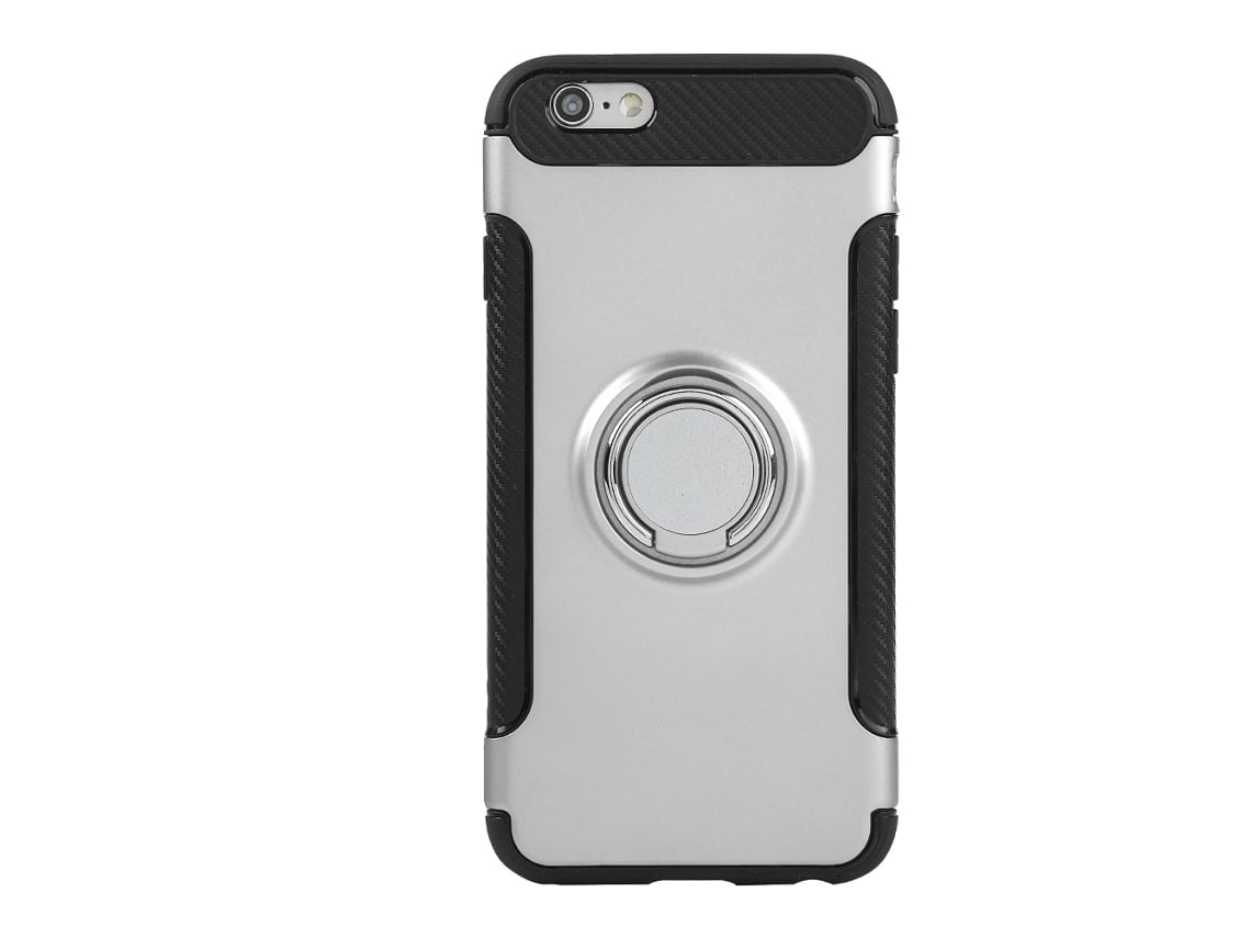 Caja Protectora (fundamental De Silicona De Cobertura Total, Soporte Para Coche Antideslizante) Para Iphone6/6s Plus Plata