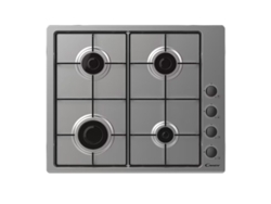 Placa de Gas CANDY CHW6LBX/4U2 (Gas - 62 cm - Inox)