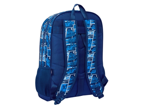 Mochila Escolar SAFTA Sonny (Azul marino - Poliéster 300D)