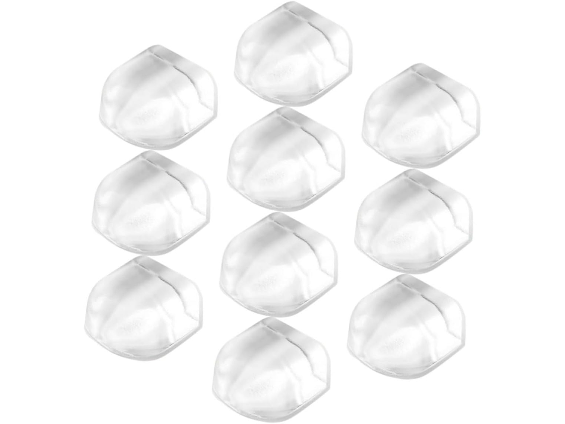 10 Piezas Protector Pared Silicona Transparente Antigolpes