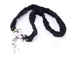 Candado de seguridad con combinación numérica para bicicleta, cadena de hierro negro de 120 cm, para niños y adultos, antirrobo.