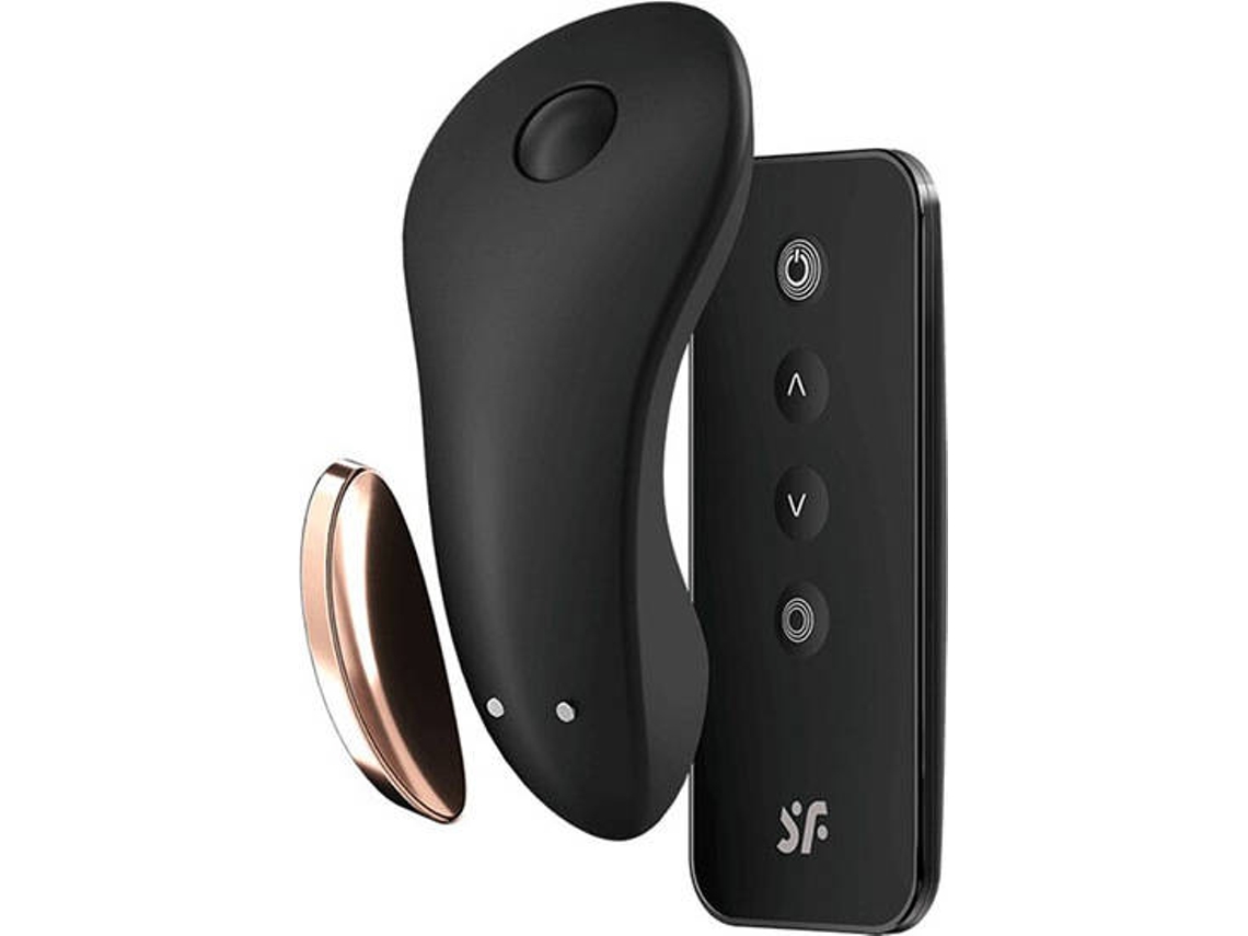 Little Secret Tanga Vibrador: Negro