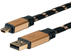 Cable USB ROLINE (USB - Negro)