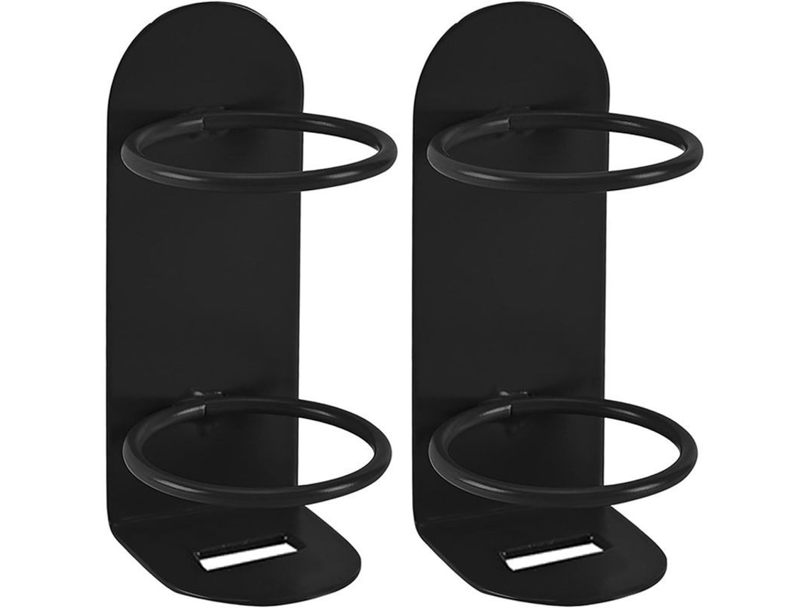 2026-2 Piezas Portavasos De Cepillo Eléctrico Adhesivo Para Pared (negro)