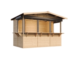 Caseta de jardín de madera M150bz 263 x 336 cm / 6 m² Timbela