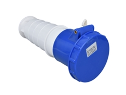 Conector industrial impermeable trifásico de 3 pines, 2 polos, 220-250 V, 63 A