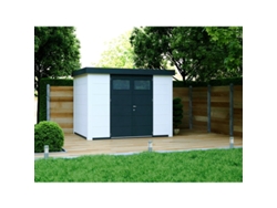 Caseta de Jardin metálica NH7 | Blanco / Blanco | 298 x 238 - NOVO HABITAT