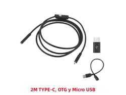 (modelo 2m) Cámara Endoscópica De 7 Mm, Interfaz Micro Usb