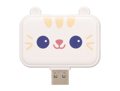 Hub USB 3 en 1 multifunción USB A a USB3.0 y 2 USB2.0 expansor de puerto USB para ratón teclado ordenador portátil blanco ZMDECQNA