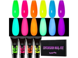 Vernis Gel À Séchage Uv, Femme Brillant Dans Le Noir