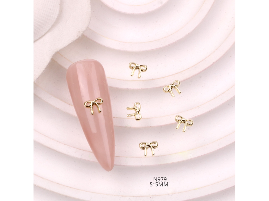 (10 piezas) Joyas de lujo en aleación de metal con diamantes de imitación, estilo japonés 3D, para decoración de joyas DIY.