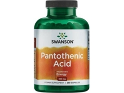 Complemento Alimentar SWANSON Ácido Pantotênico (250 cápsulas de 500mg)