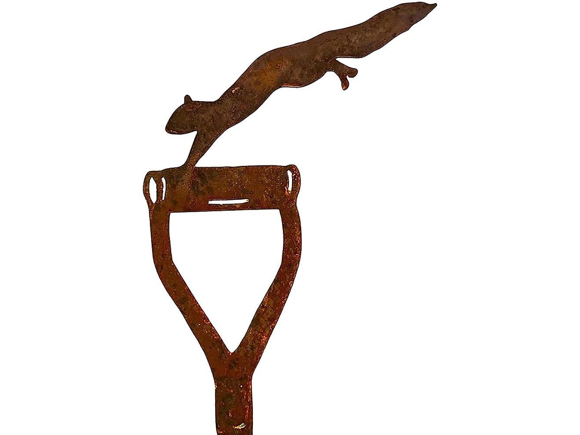 Rebe-estatua De Animal De Metal Con Pátina De Rojo Oxido Decoración Artística Jardín Patio Hogar Cerca