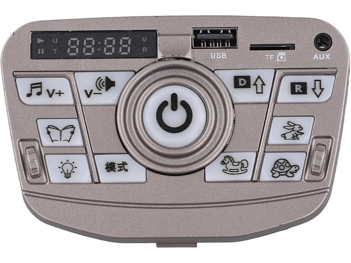 Consola central con controlador Yj zk08 BT 12V SFUSHOS para vehículos eléctricos infantiles