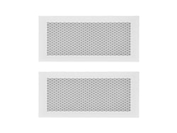 2pcs Tampas De Proteção De Silicone Para Grade De Ventilação Infantil Segura Para Piso Casa Branco